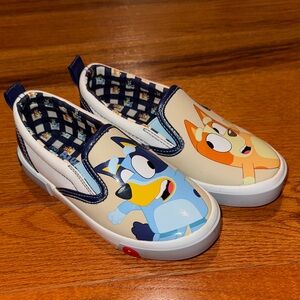 Ground Up Bluey & Bingo Slip-On Sneakers size 12